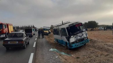 Photo of المغير:حادث مرور صطدام بين سيارة وحافلة لنقل المسافرين.